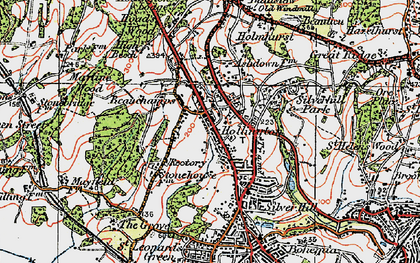 Old map of Hollington in 1921