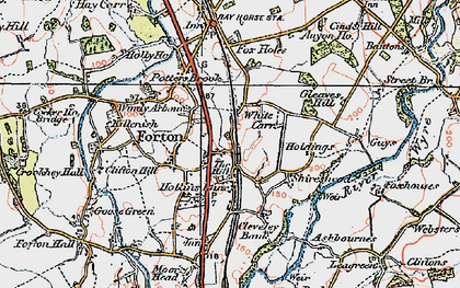 Old map of White Carr in 1924