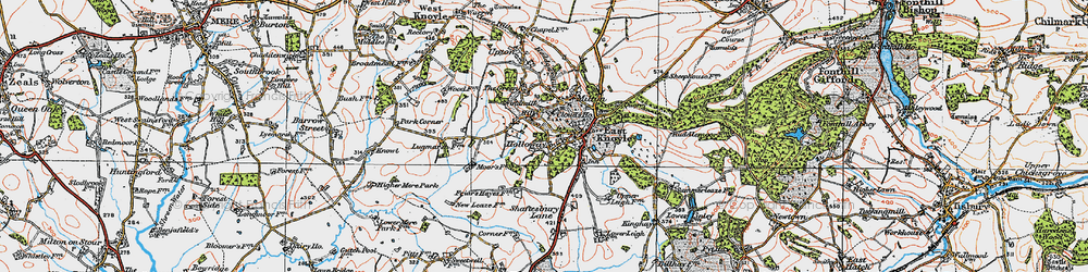 Old map of Holloway in 1919