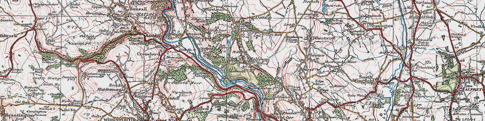Old map of Lea Bridge in 1923