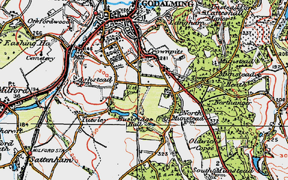 Old map of Holloway Hill in 1920
