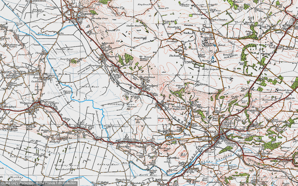 Old Map of Holly Brook, 1919 in 1919