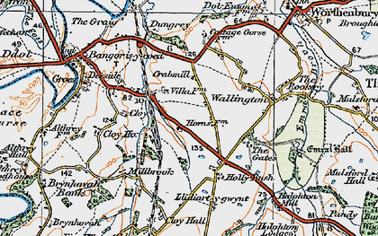 Old map of Holly Bush in 1921