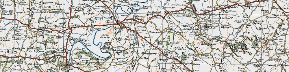 Old map of Beeches in 1921