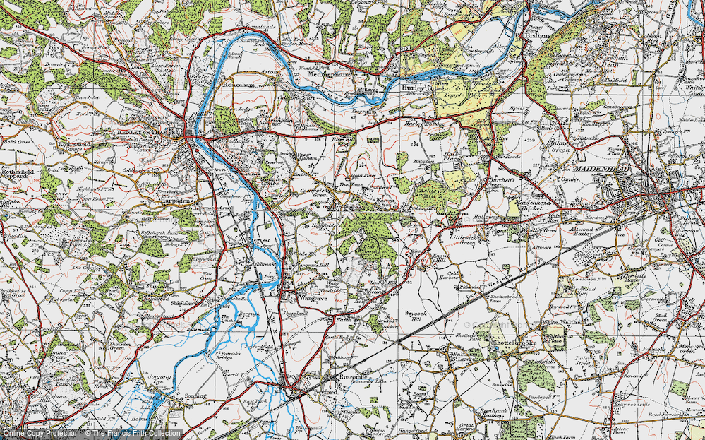 Old Map of Holly Cross, 1919 in 1919