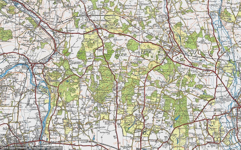 Old Map of Hollybush Corner, 1920 in 1920