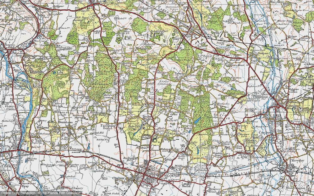 Old Map of Hollybush Hill, 1920 in 1920