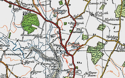 Old map of Hollybush Hill in 1921