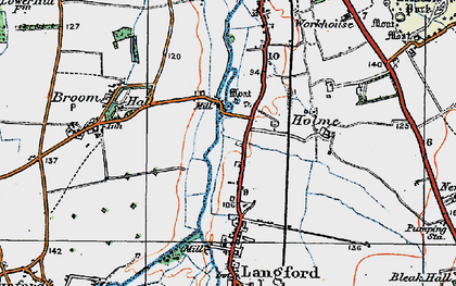 Old map of Holme in 1919