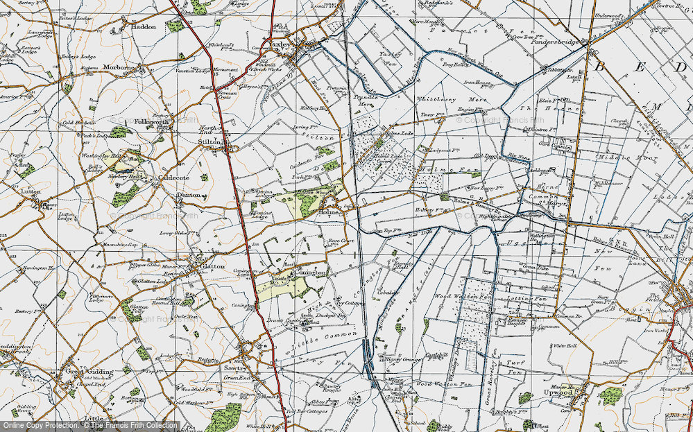 Old Map of Holme, 1920 in 1920