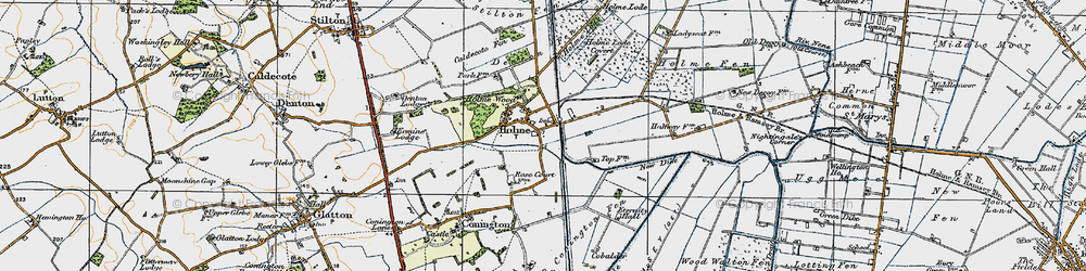Old map of Holme in 1920