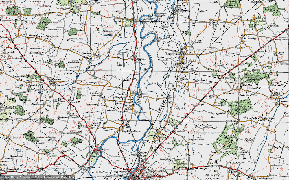 Old Map of Holme, 1923 in 1923