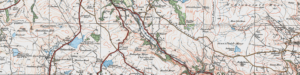 Old map of Limestone Trail in 1924