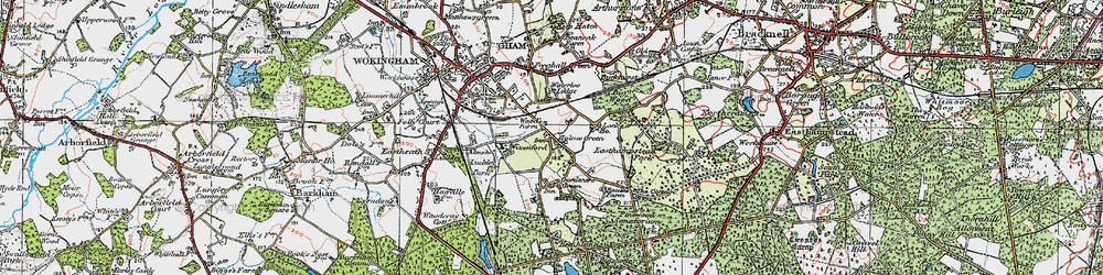Old map of Holme Green in 1919