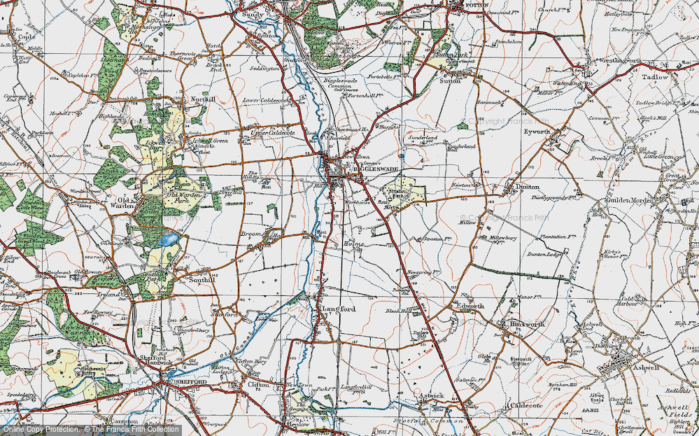 Old Map of Holme Green, 1919 in 1919
