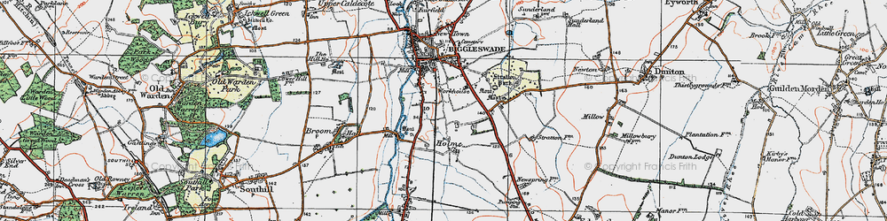 Old map of Holme Green in 1919