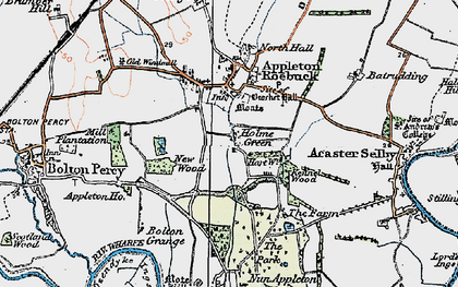 Old map of Bolton Grange in 1924