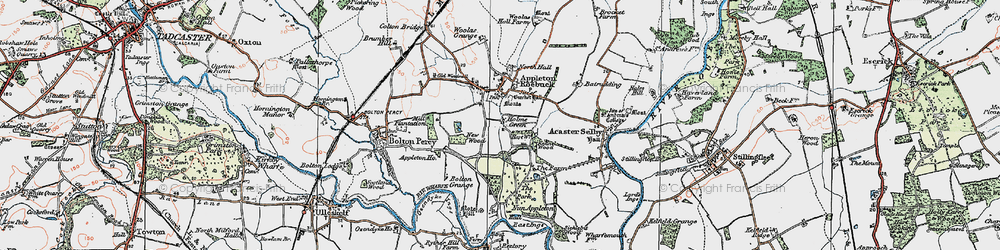 Old map of Holme Green in 1924