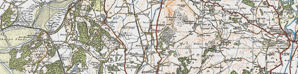 Old map of Holme Mills in 1925