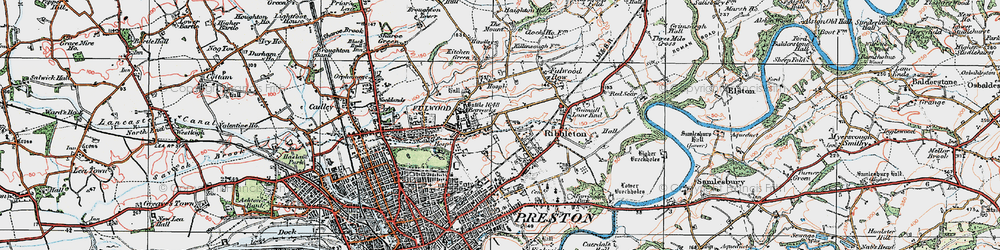 Old map of Holme Slack in 1924
