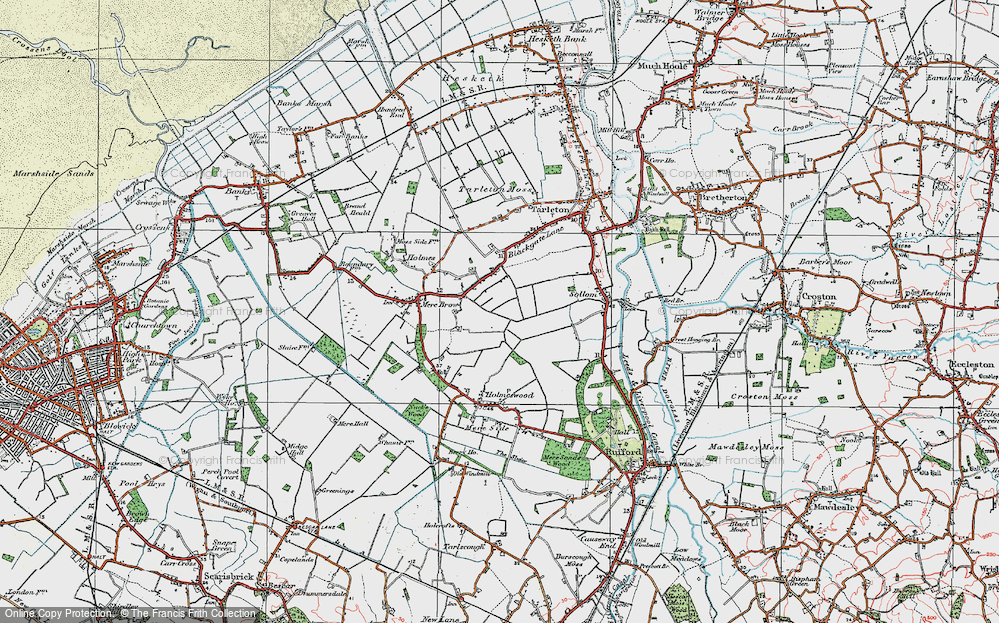 Old Map of Holmes, 1924 in 1924