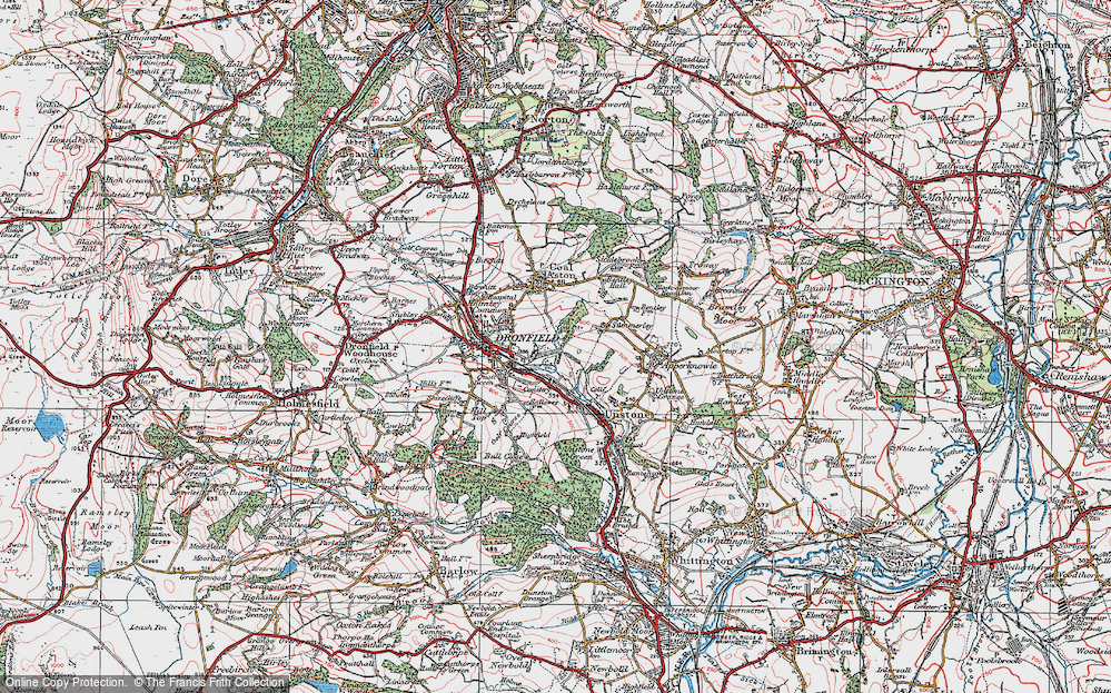 Old Map of Holmesdale, 1923 in 1923