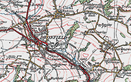 Old map of Holmesdale in 1923