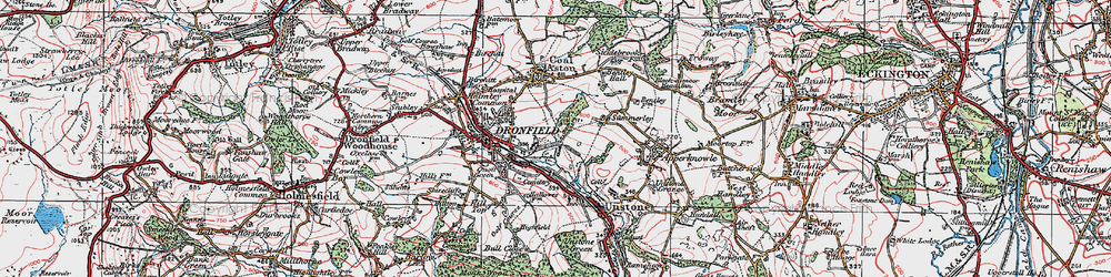Old map of Holmesdale in 1923