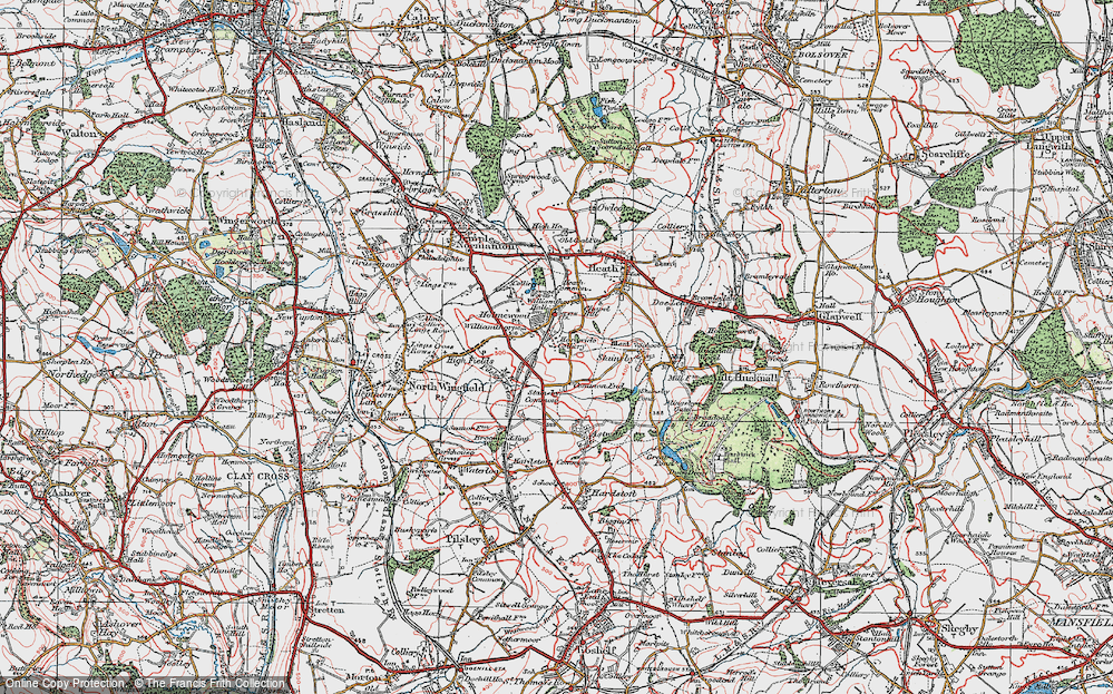 Old Map of Holmewood, 1923 in 1923