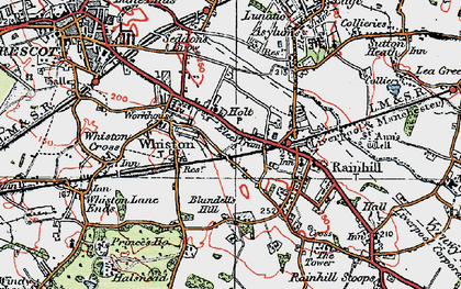 Old map of Holt in 1923