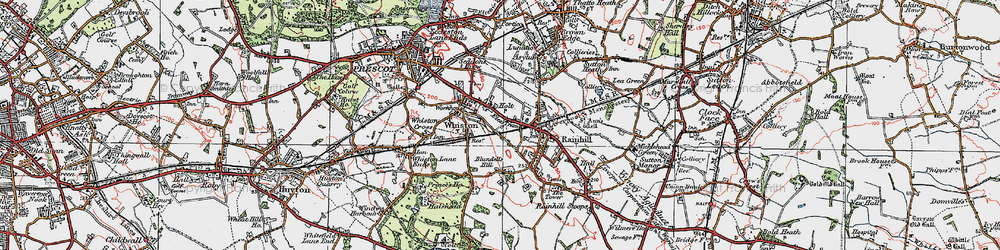 Old map of Holt in 1923