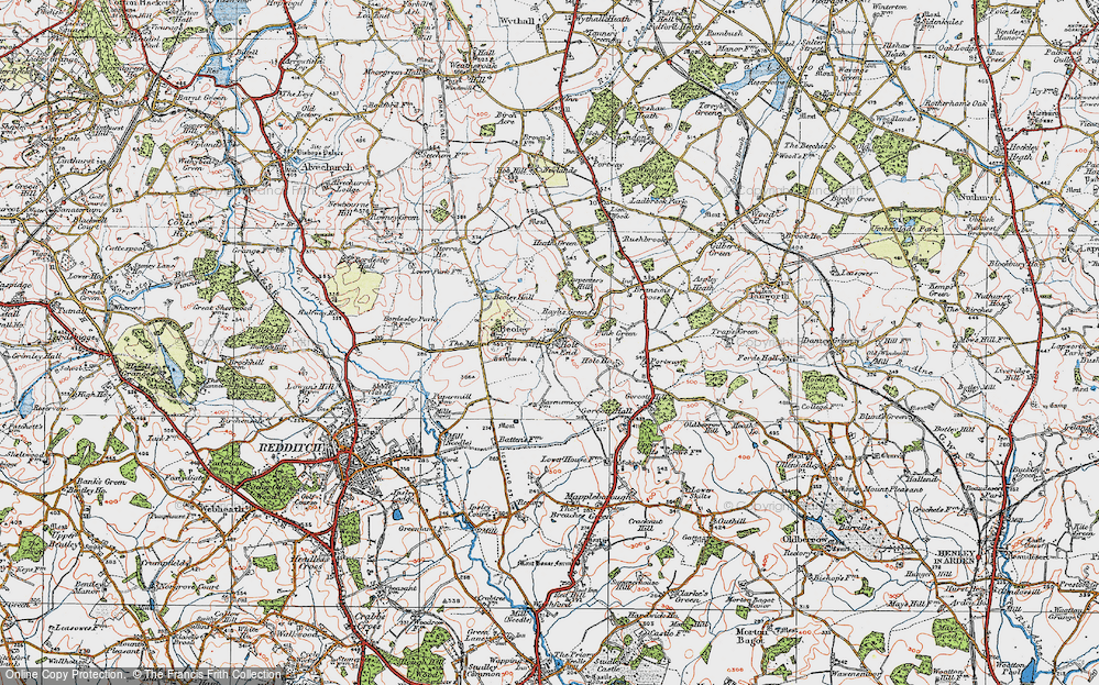Old Map of Holt End, 1919 in 1919