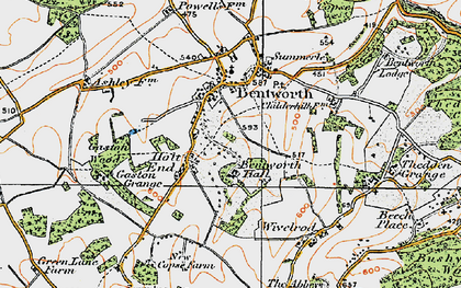 Old map of Bentworth Hall in 1919