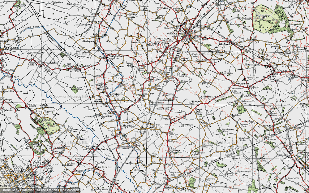 Old Map of Holt Green, 1923 in 1923