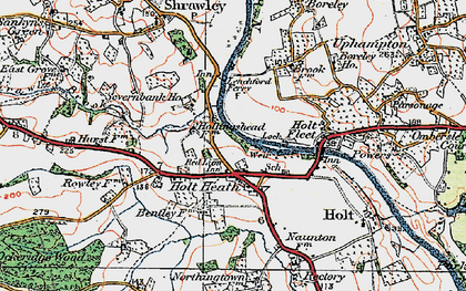 Old map of Holt Heath in 1920