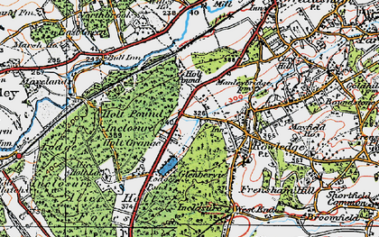 Old map of Holt Pound in 1919