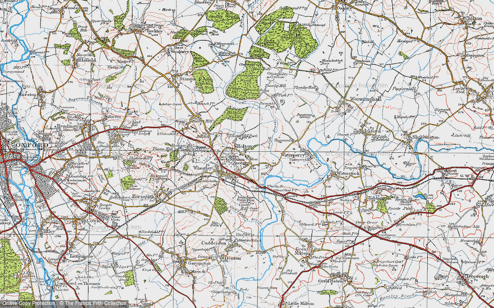 Old Map of Holton, 1919 in 1919