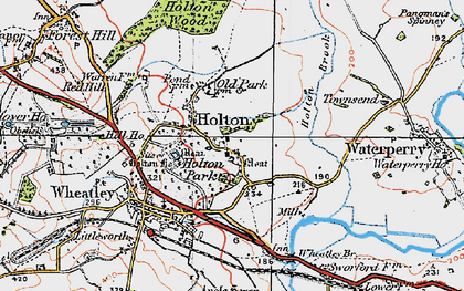 Old map of Holton in 1919