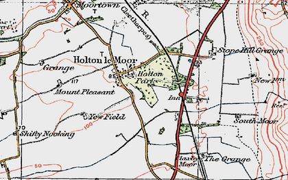 Old map of Yewfield in 1923