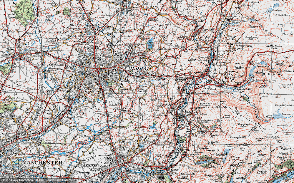 Old Map of Holts, 1924 in 1924