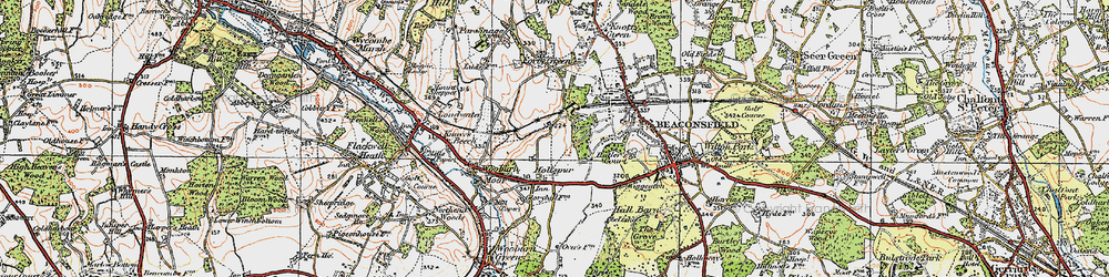 Old map of Holtspur in 1920