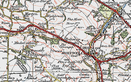 Old map of Holway in 1924
