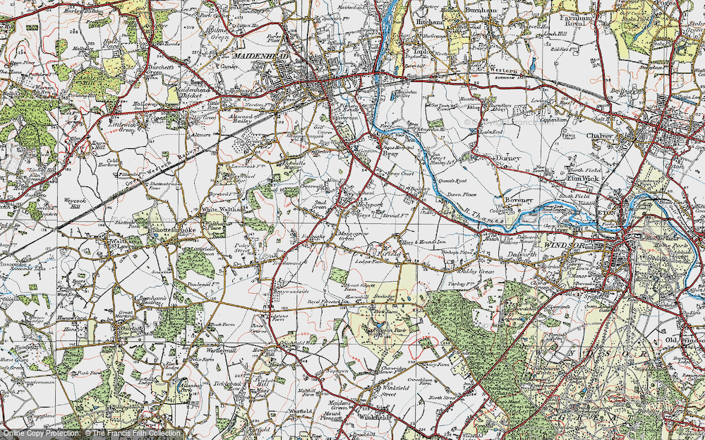 Old Map of Holyport, 1919 in 1919