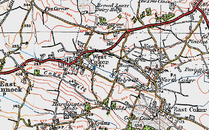 Old map of Holywell in 1919