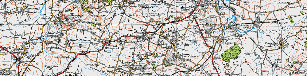 Old map of Holywell in 1919