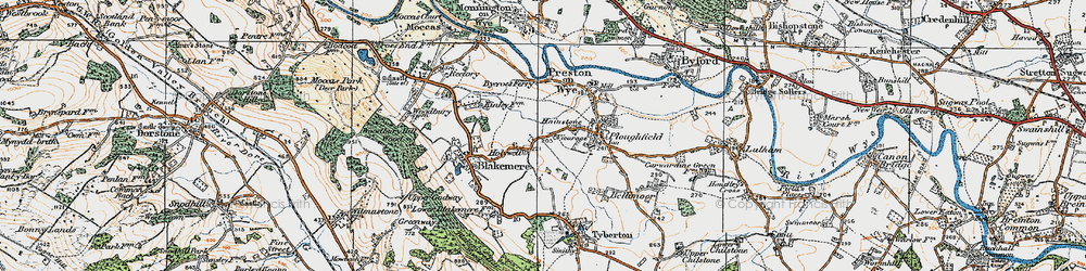 Old map of Holywell in 1920