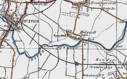 Old map of Holywell in 1920