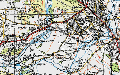 Old map of Holywell in 1920