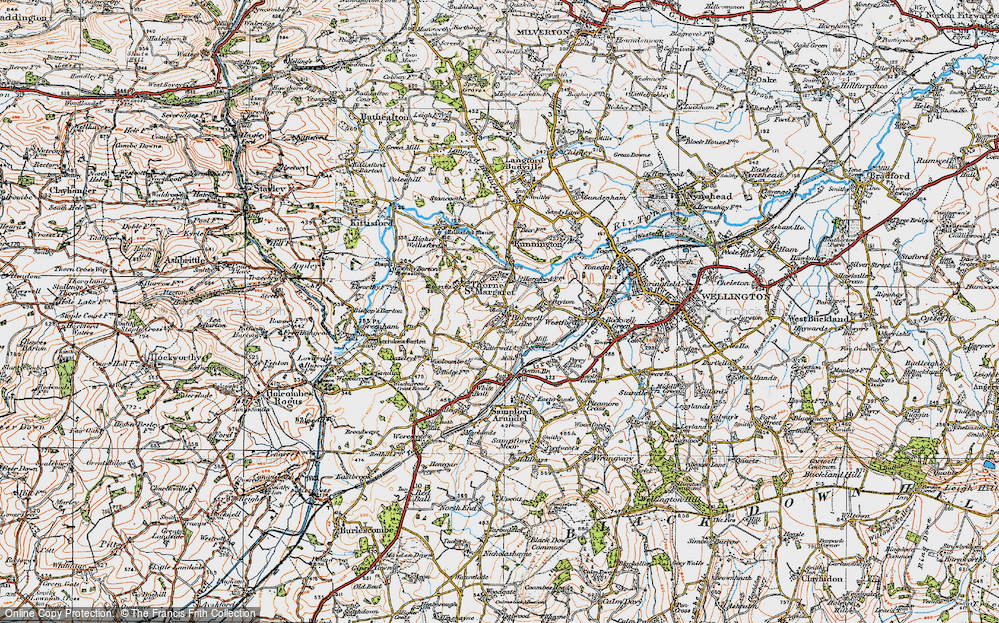 Old Map of Holywell Lake, 1919 in 1919