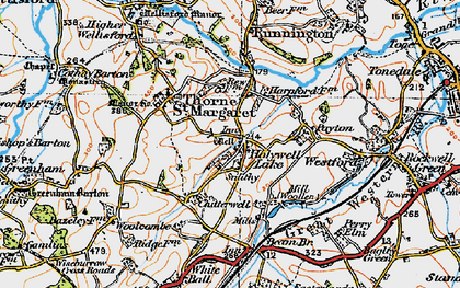 Old map of Holywell Lake in 1919